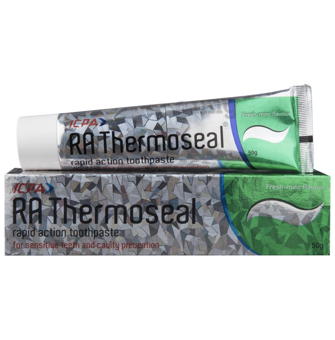 RA Thermoseal Rapid Action Fluoride Toothpaste | For Sensitive Teeth & Cavity | Flavour Fresh Mint