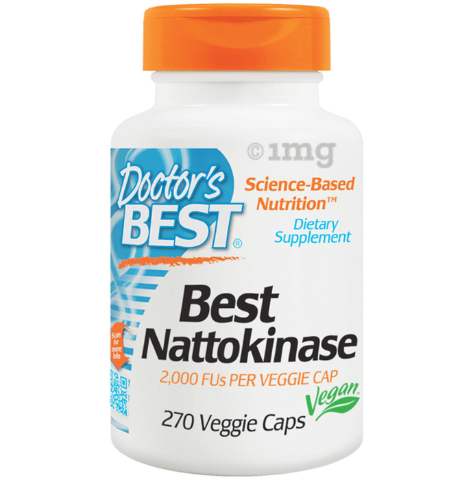 Doctor's Best Nattokinase 2000FUs Veggie Caps | For Cardiovascular & Circulatory Health Support