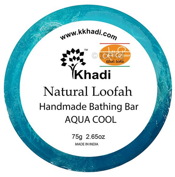 Khadi India Aqua Cool Natural Loofah Handmade Bathing Bar