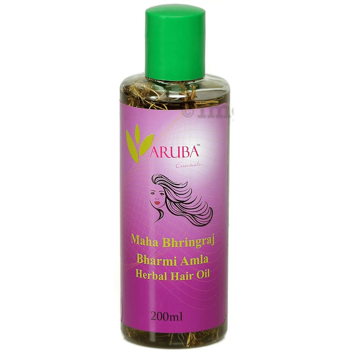 Aruba Essentials Maha Bhringraj Bharmi Amla Herbal Hair Oil