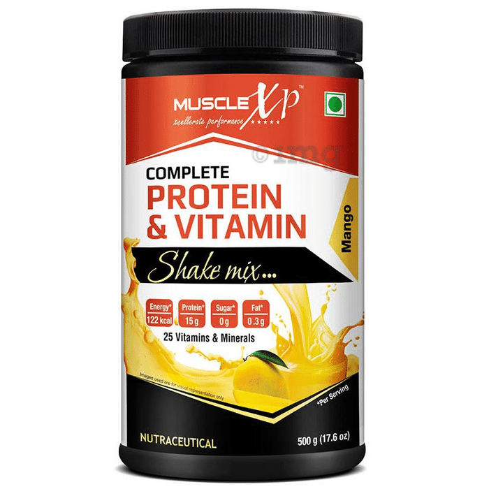 MuscleXP Complete Protein & Vitamin Shake Mix Mango