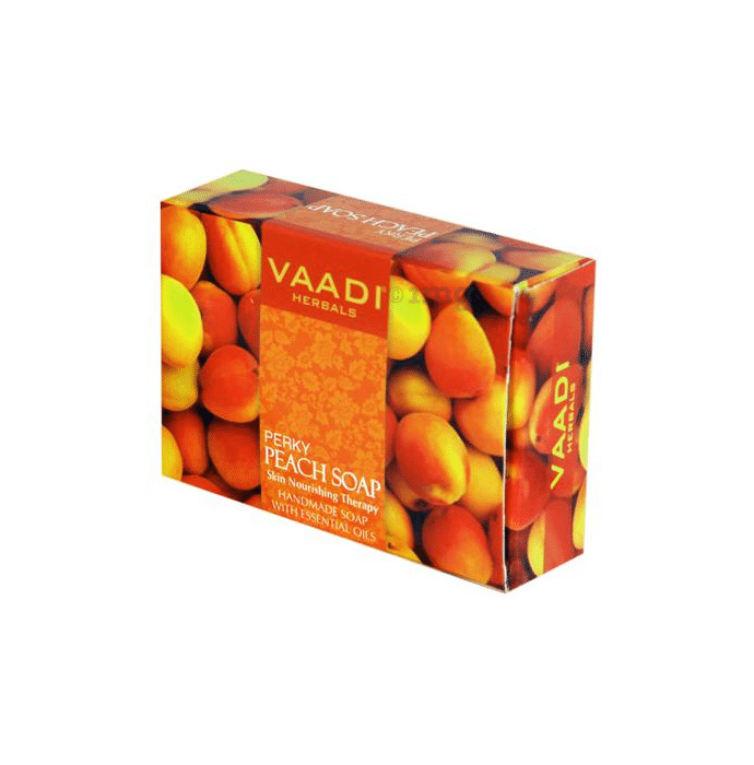 Vaadi Herbals Super Value Pack of 6 Perky Peach Soap with Almond Oil