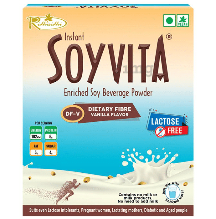 Soyvita Enriched Soy Beverage Powder Vanilla Dietary Fiber