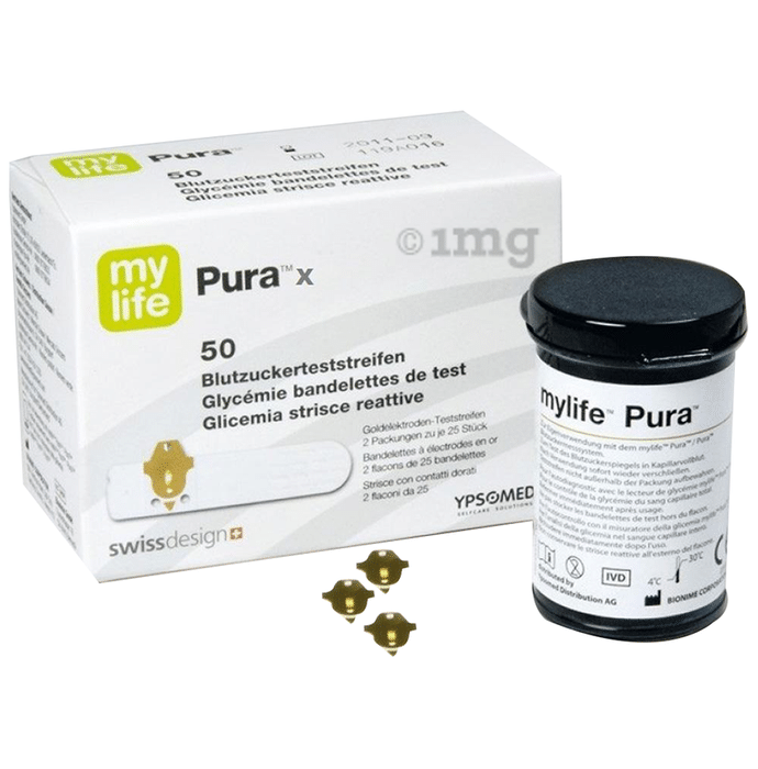 MyLife Pura X Blood Glucose Test Strip (Only Strip)