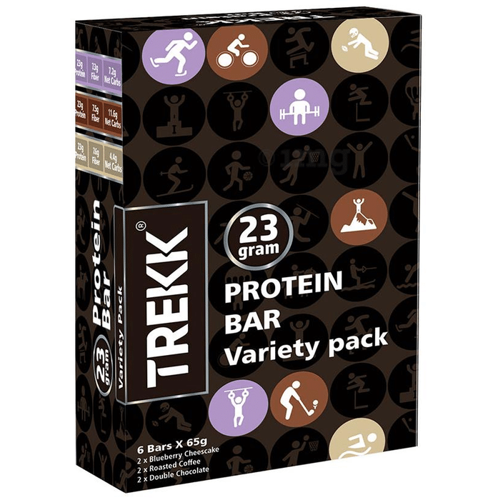 Trekk Protein Bar (65gm Each) Variety Pack