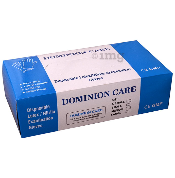 Dominion Care Medium Disposable Nitrile Examination Glove