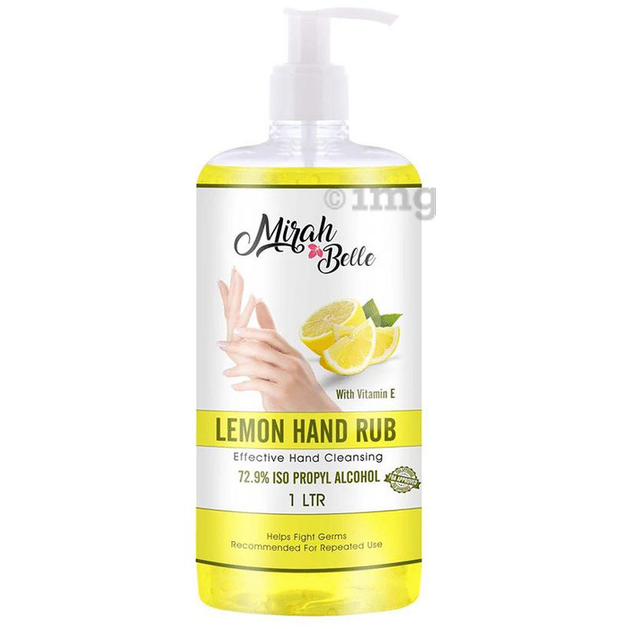 Mirah Belle Hand Rub Sanitizer (1ltr Each) Lemon with Vitamin E