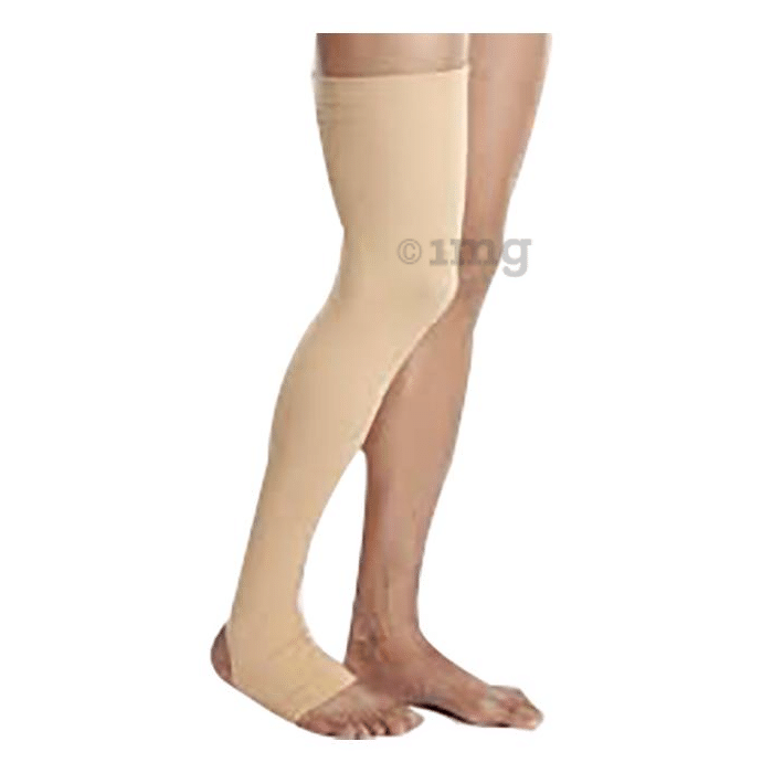 Kudize Varicose Vein Stockings Compression Thigh Length Small Beige