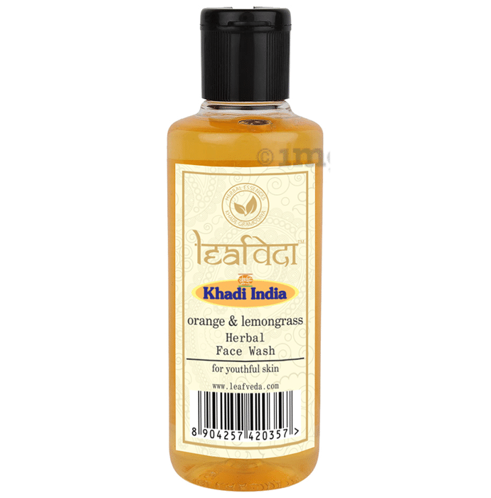 Khadi Leafveda Herbal Orange & Lemongrass Face Wash
