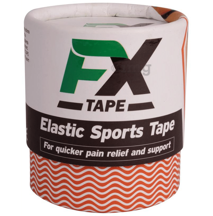 FX Elastic Sports Tape (20 Precut) 10 inch Orange