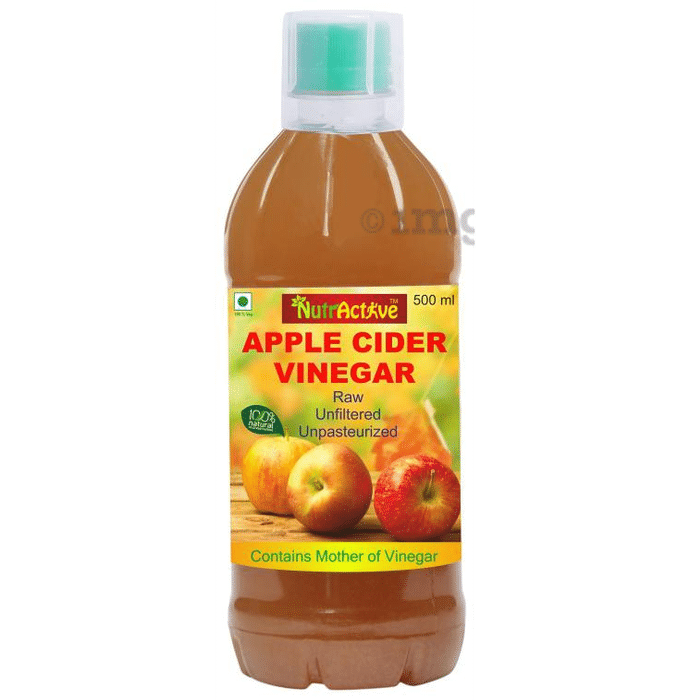 NutrActive Raw, Unfiltered, Unpasteurized Apple Cider Vinegar with Mother of Vinegar