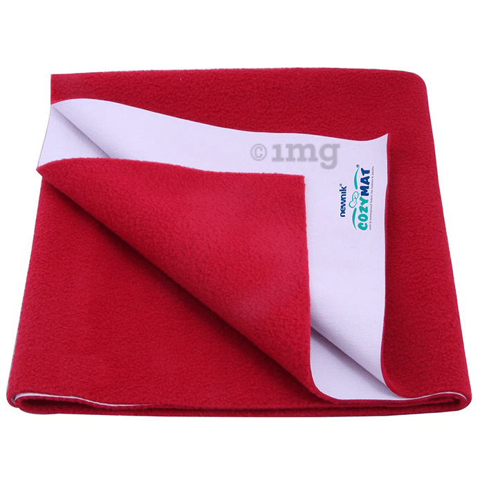 Newnik Cozymat, Dry Sheet (Size: 140cm X 100cm) Large Maroon