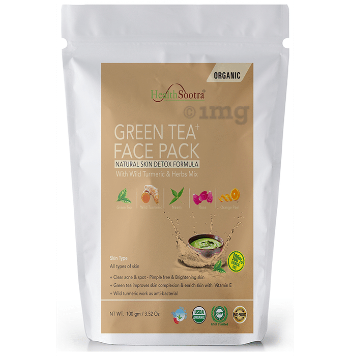 Healthsootra Green Tea  Face Pack