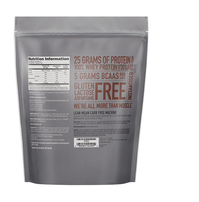 IsoPure Zero Carb 100% Whey Protein Isolate Powder Cookies ...