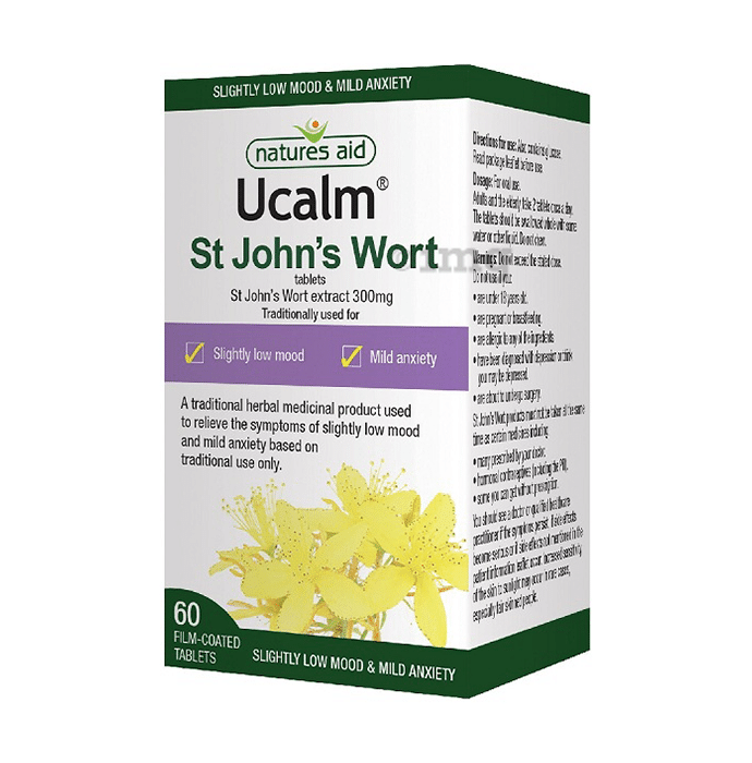 Natures Aid Ucalm St John's Wort 300mg Tablet
