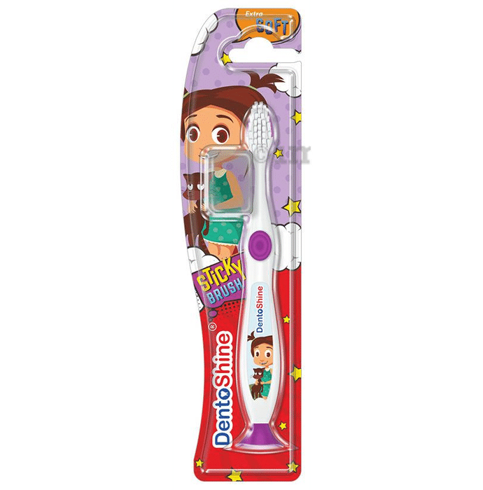 DentoShine Purple Sticky Toothbrush for Kids