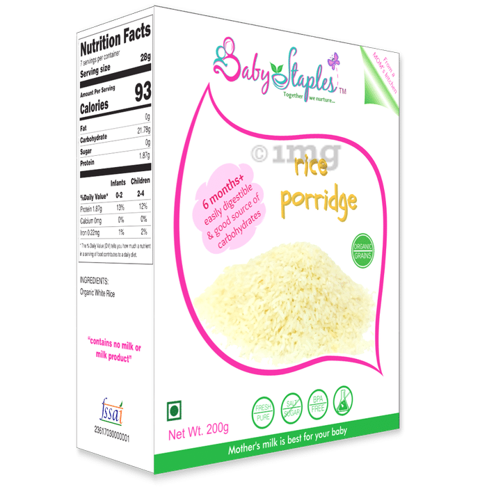Baby Staples Organic Rice Porridge