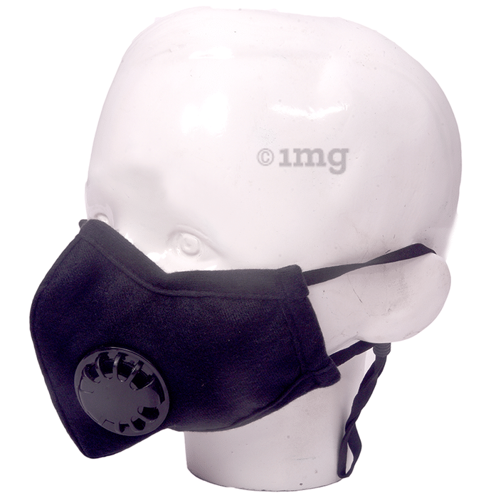 Advind Healthcare Military Grade N99 Mask with 2 Valves Small Black
