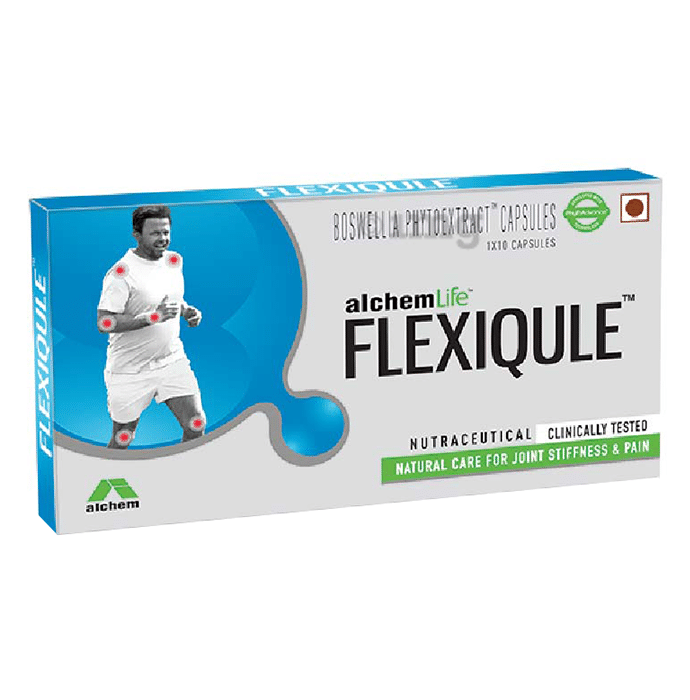 Flexiqule Capsule with Bosewellia Serrata & Ginger | For Joint Stiffness & Pain Relief