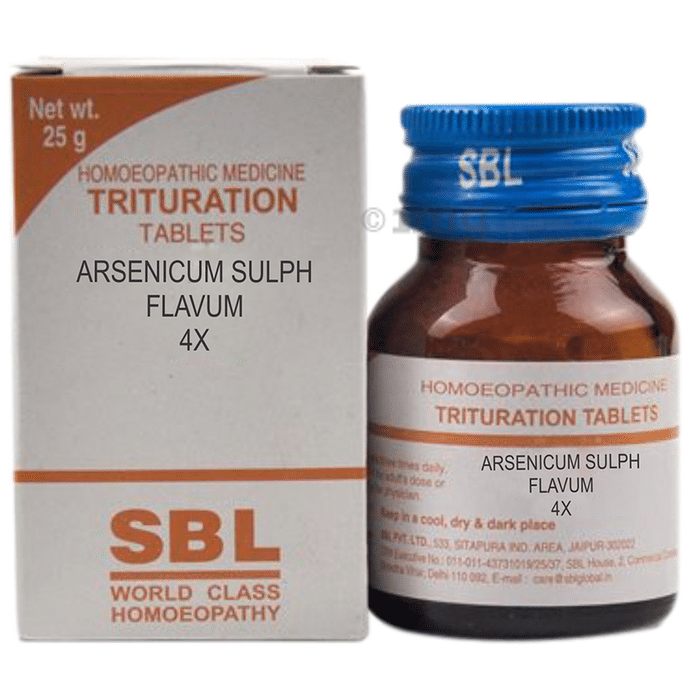 SBL Arsenicum Sulph Flavum Trituration Tablet 4X