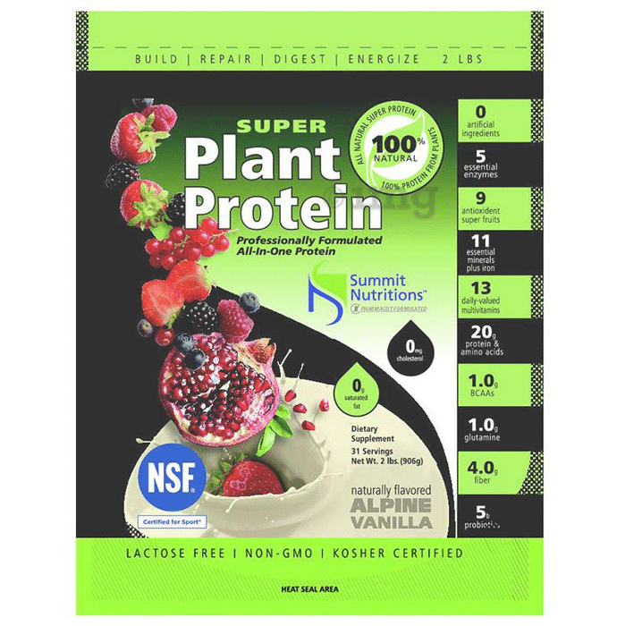 Summit Nutritions Organic Super Plant Protein Powder Vanilla