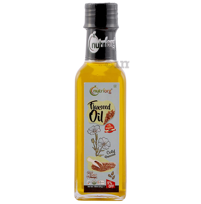 Nutriorg Certified Organic Flaxseed Cold Pressed Oil