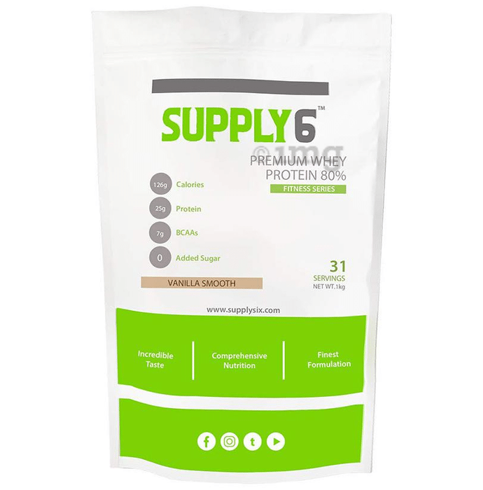 Supply6 Premium Whey Protein Isolate Vanilla Smooth