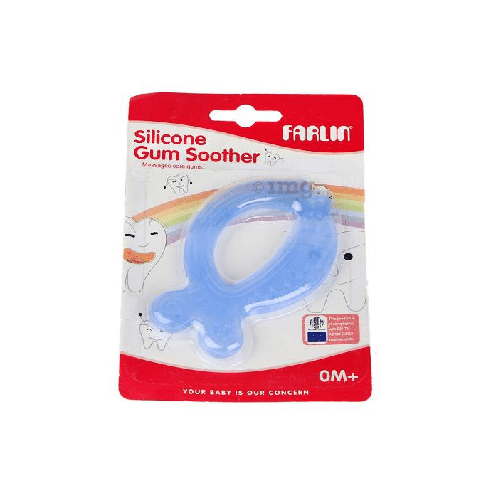 Farlin Fish Shape Silicon Gum Soother Blue