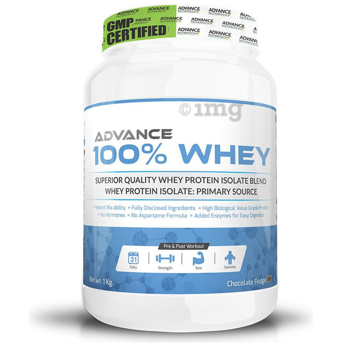 Advance Nutratech 100% Whey Protein Powder Chocolate Fudge