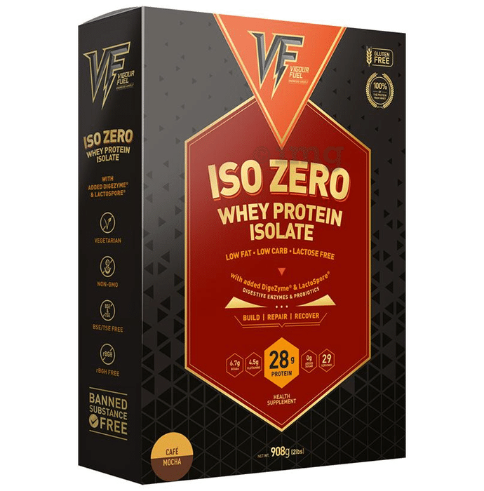 Vigour Fuel Iso Zero Whey Protein Isolate Cafe Mocha