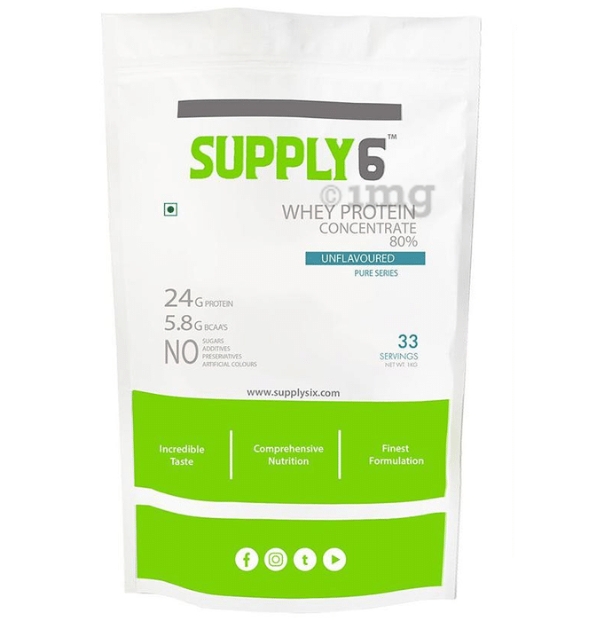 Supply6 Whey Protein Concentrate 80% Unflavoured