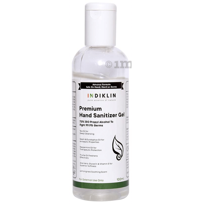 Indiklin Premium Hand Sanitizer Gel (100ml Each) Lemongrass