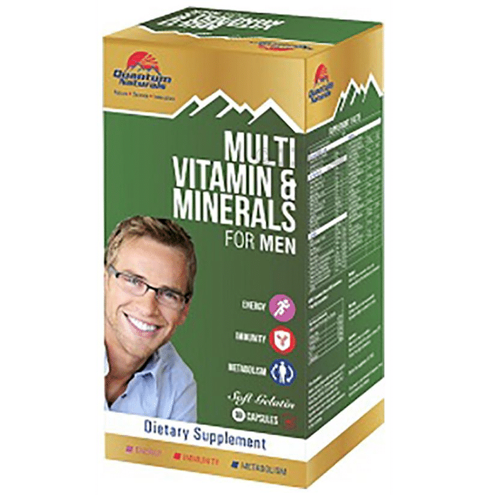 Quantum Naturals Naturals Multi Vitamin & Minerals for Men Soft Gelatin Capsule