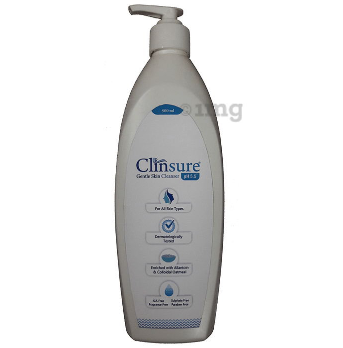 Clinsure Gentle Skin Cleanser with pH 5.5 | All Skin Types | Paraben & Sulphate-Free