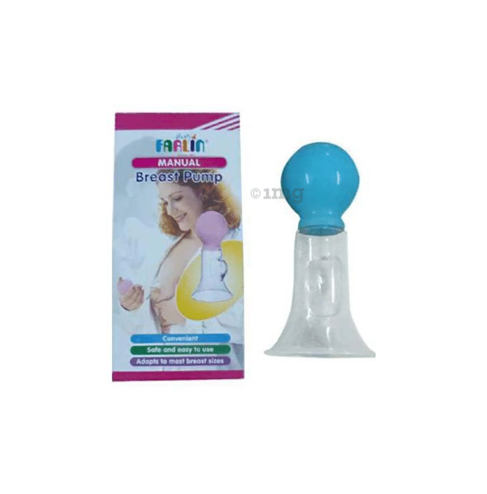 Farlin Manual Plastic Breast Pump Blue