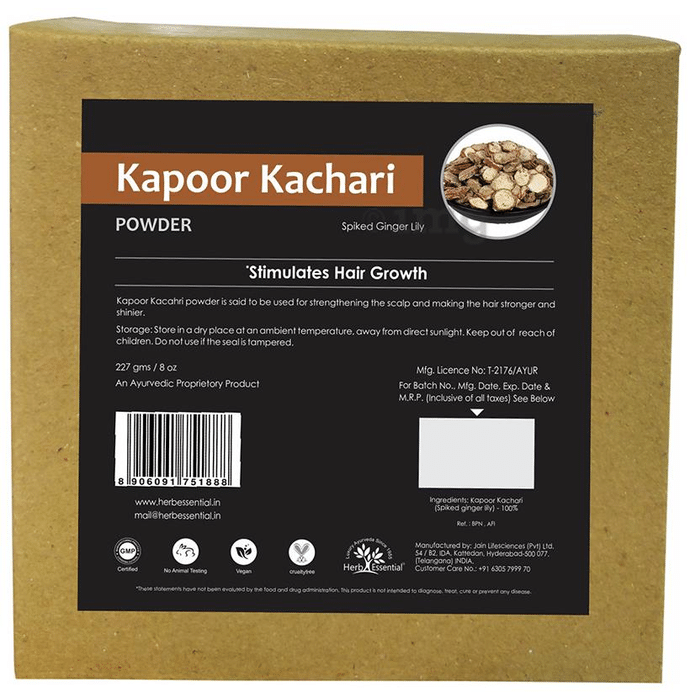 Herb Essential Kapoor Kachari (Hedychium Spicatum) Powder