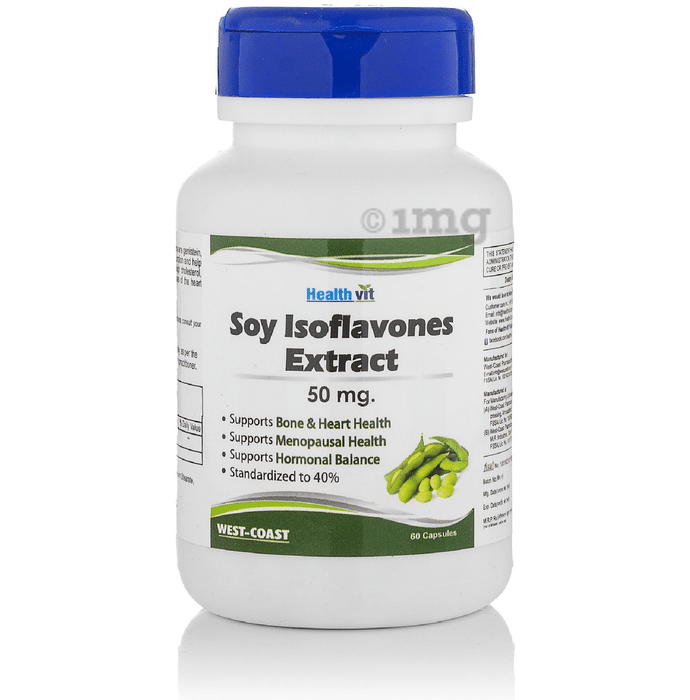 HealthVit Soy Isoflavones Extract 50mg Capsule