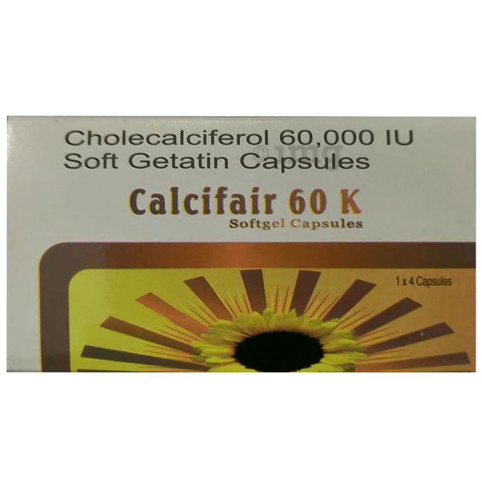 Calcifair 60K Soft Gelatin Capsule