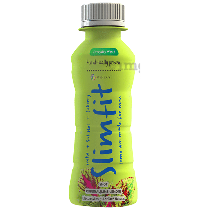 Slimfit Natural Ready to Drink Slimming Shots for Men Lime-Lemon