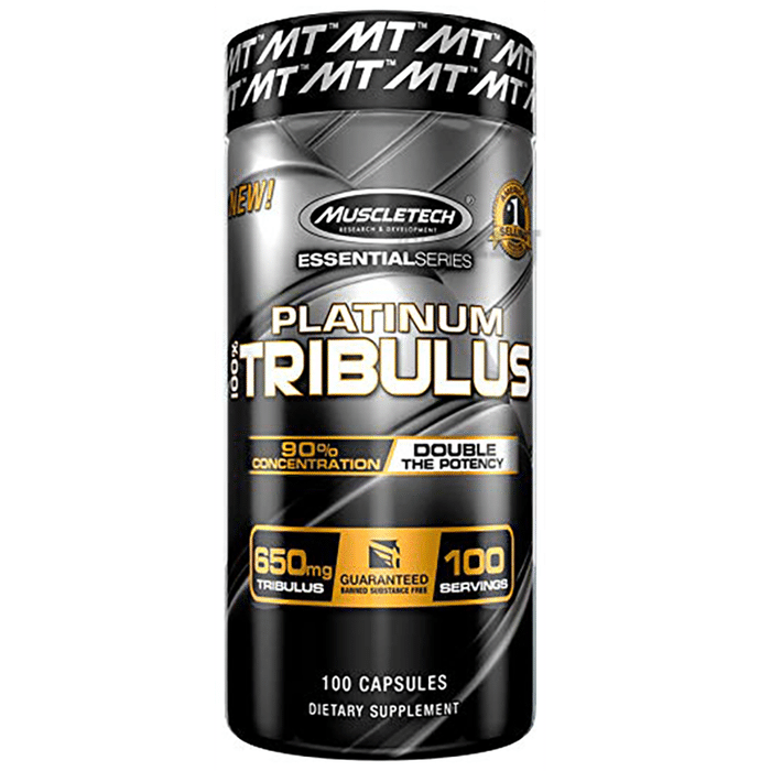 Muscletech Essential Series 100% Platinum Tribulus 650mg Capsule