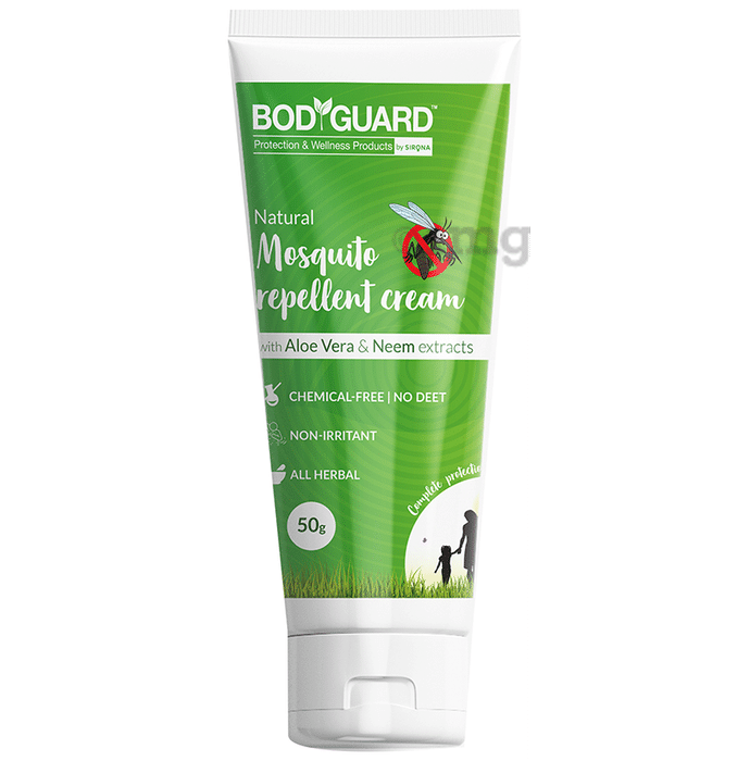 Bodyguard Natural Mosquito Repellent Cream with Aloe Vera & Neem Extract