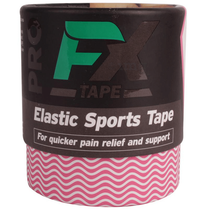 FX Pro Elastic Sports Tape (20 Precut) 10 inch Pink
