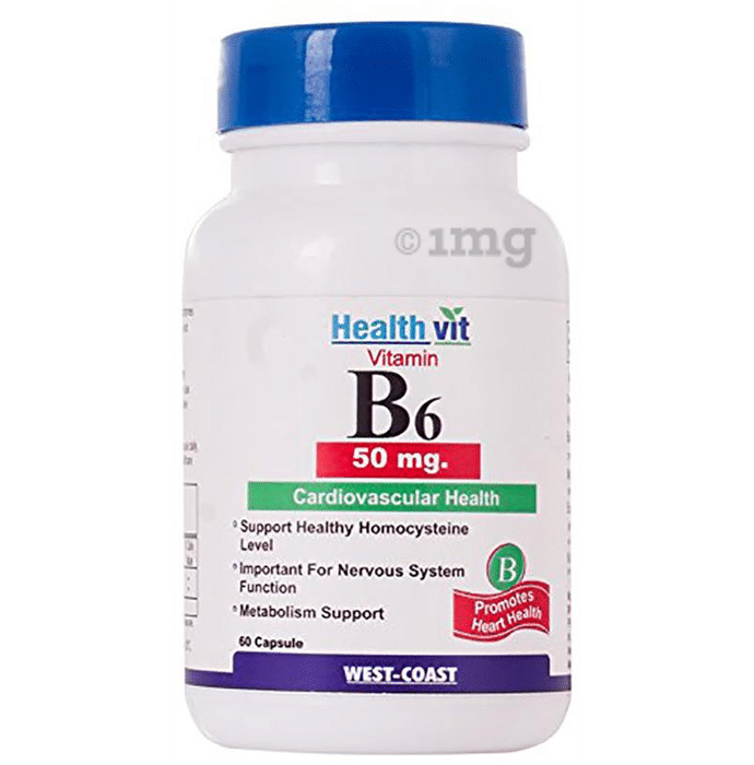 HealthVit Vitamin B6 50mg  Capsule