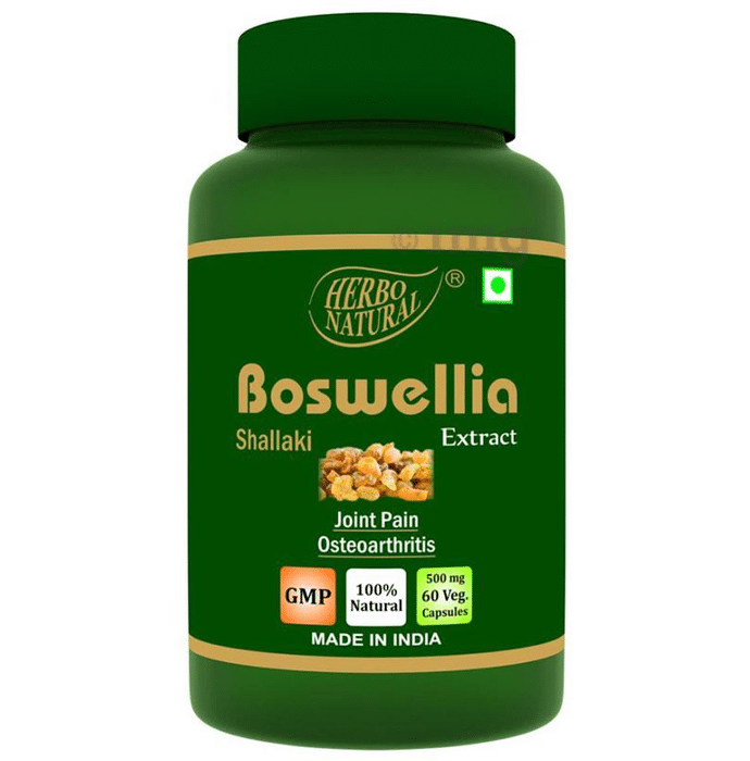 Herbo Natural Boswellia (Shallaki) Extract 500mg Veg. Capsule