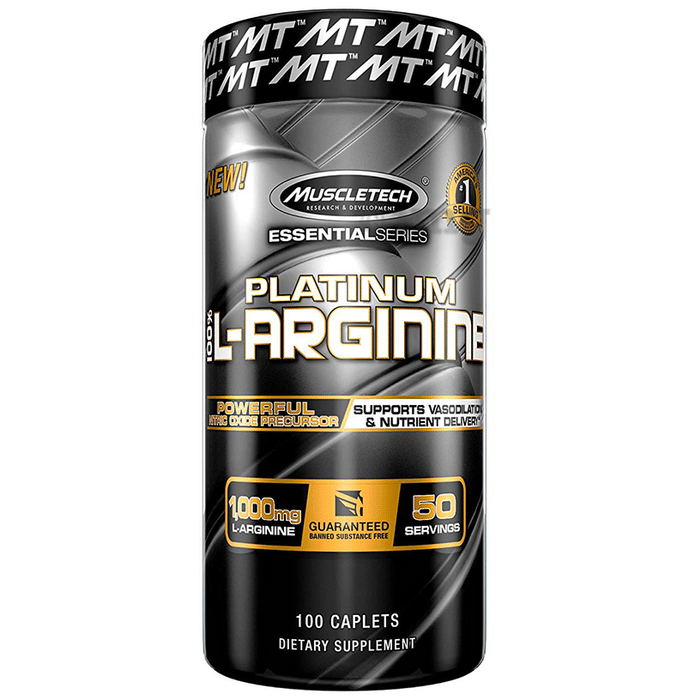 Muscletech Essential Series 100% Platinum L-Arginine 1000mg Caplet