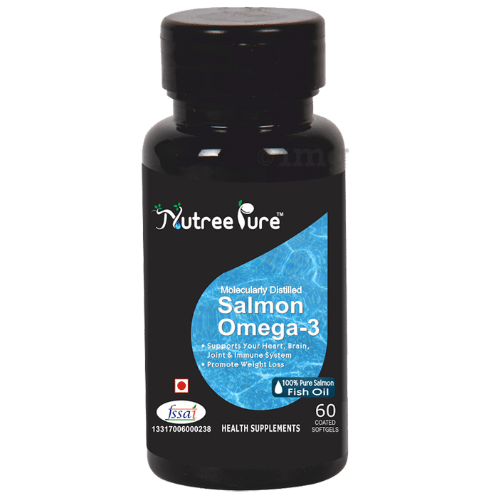 Nutree Pure Salmon Omega 3 Coated  Softgels