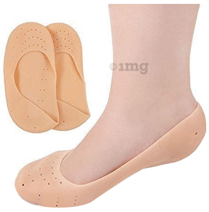 Dee Sons Anti Crack Full Length Silicone Foot Protector Moisturizing Socks