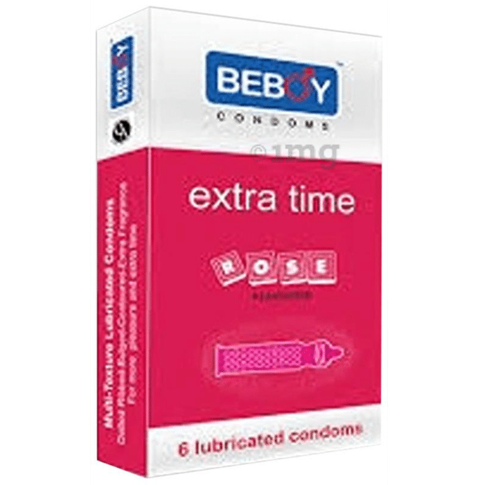 BEBOY Extra Time Flavoured Condom Rose