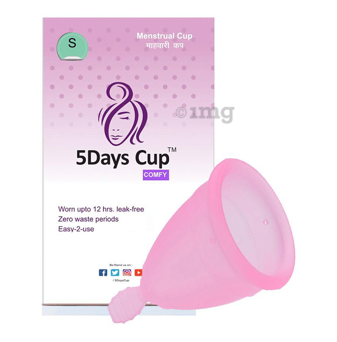 5DaysCup Comfy Reusable Menstrual Cup Small Pink