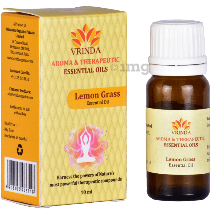 Vrinda Lemon Grass Aroma & Therapeutic Oil